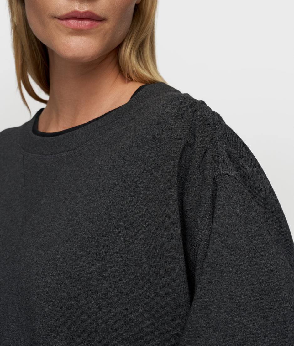 cropped gathering sweater | antra melee