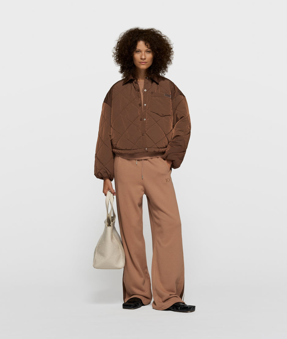 padded jacket | dark truffle