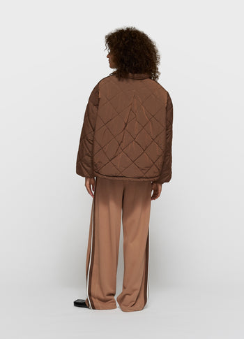 padded jacket | dark truffle