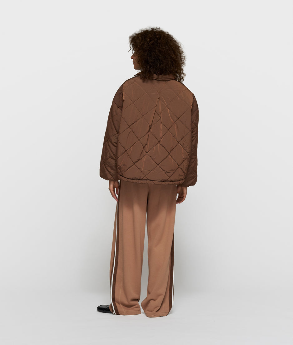 padded jacket | dark truffle