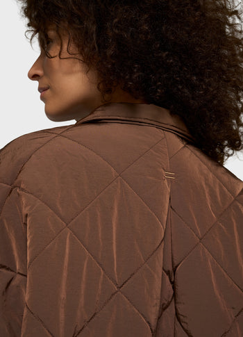 padded jacket | dark truffle