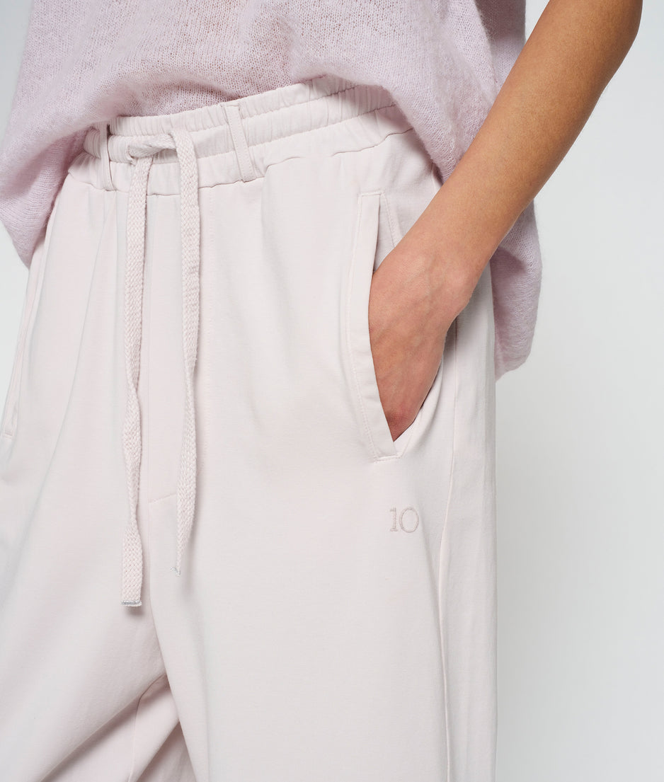 pants washed jersey | pale lilac