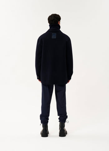 Harper soft wool jacket | dark blue