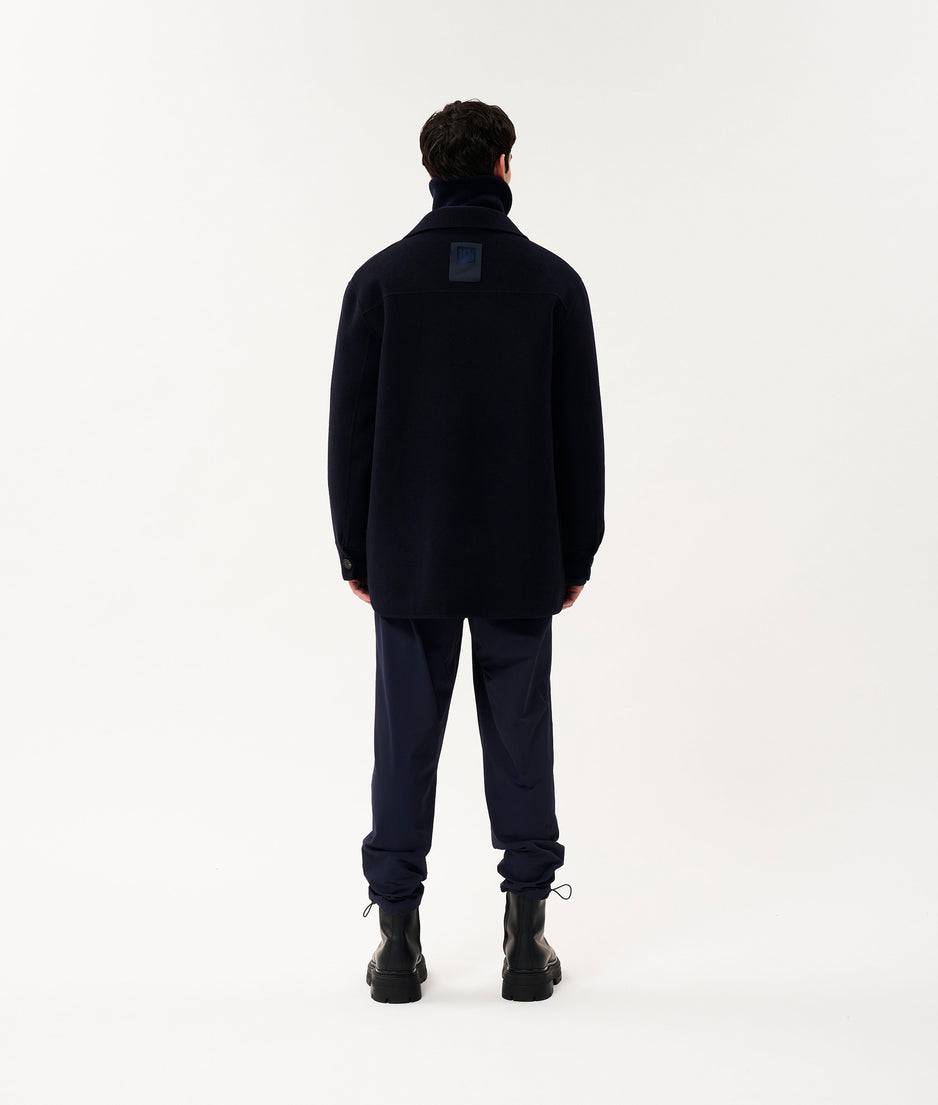 Harper soft wool jacket | dark blue