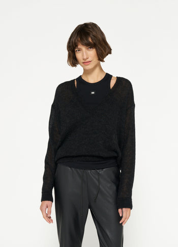 THE THIN SWEATER | black