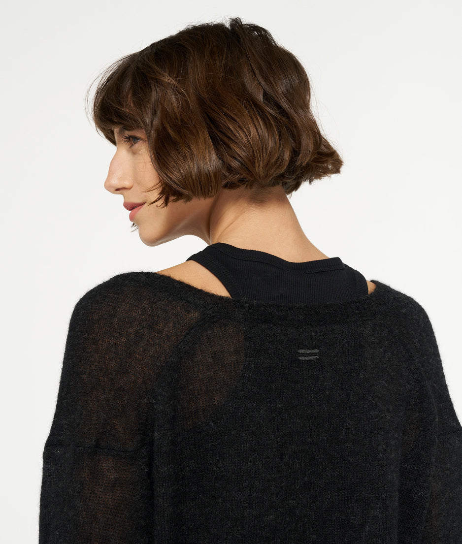 THE THIN SWEATER | black