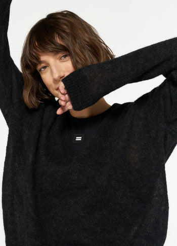 THE THIN SWEATER | black