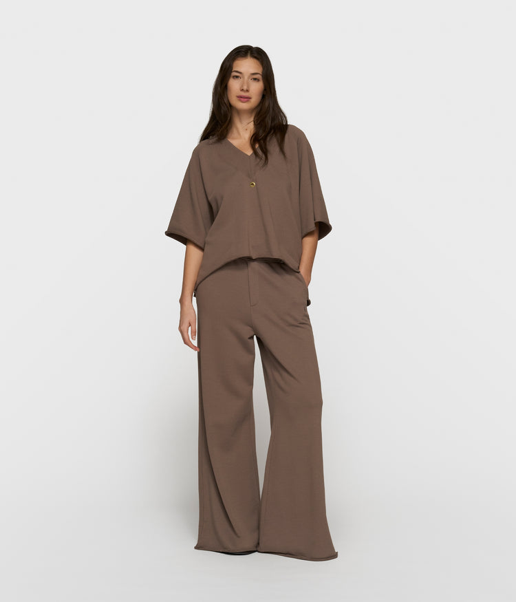 wide leg jogger | moonrock