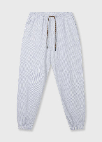 mid jogger stripes | white/blue