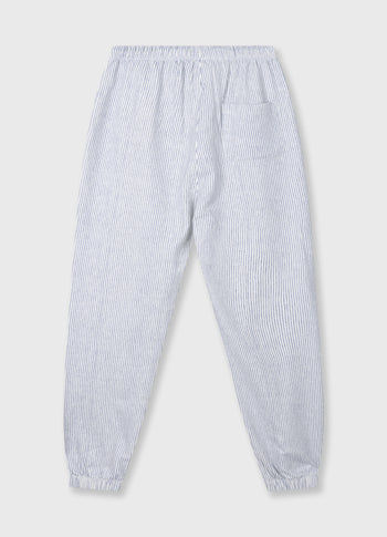 mid jogger stripes | white/blue