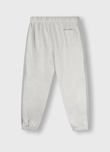 Bar jogger tape fleece | white grey melee