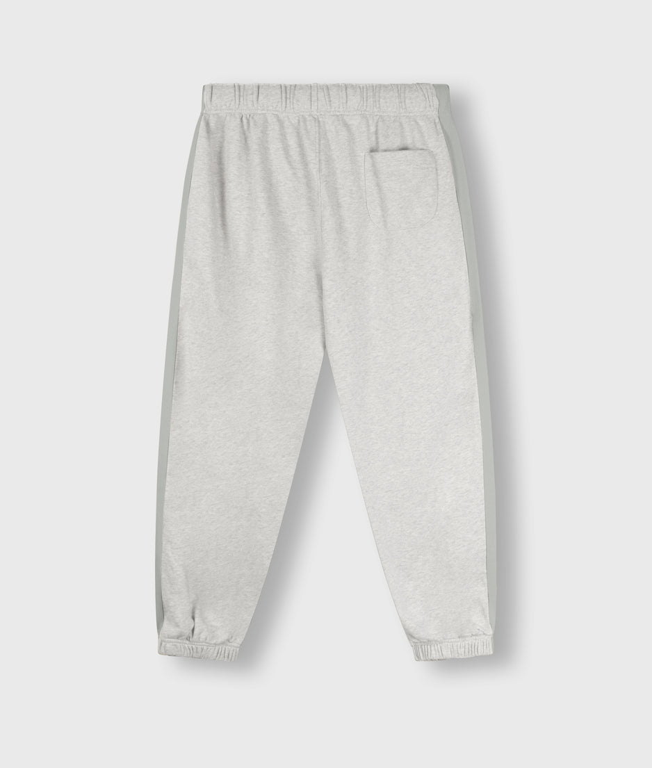 Bar jogger tape fleece | white grey melee