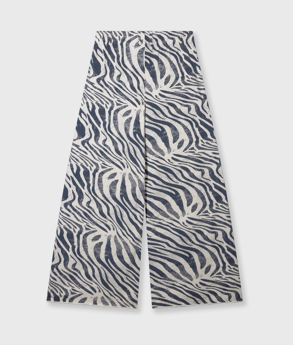 wide jogger zebra | light vanilla