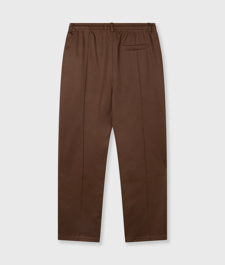 tapered track pants | dark truffle
