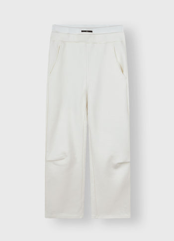 wide leg jogger | ecru