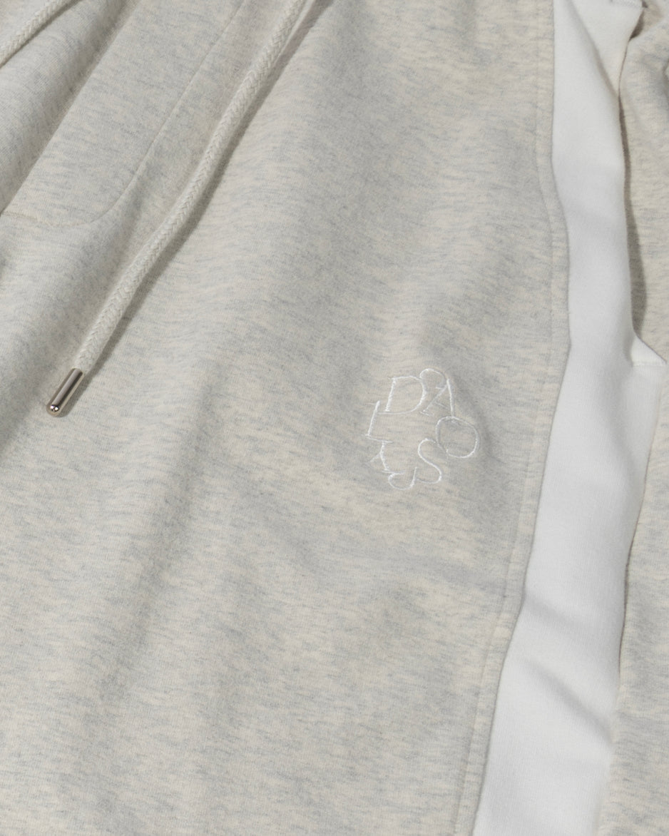 super wide leg jogger | soft white melee