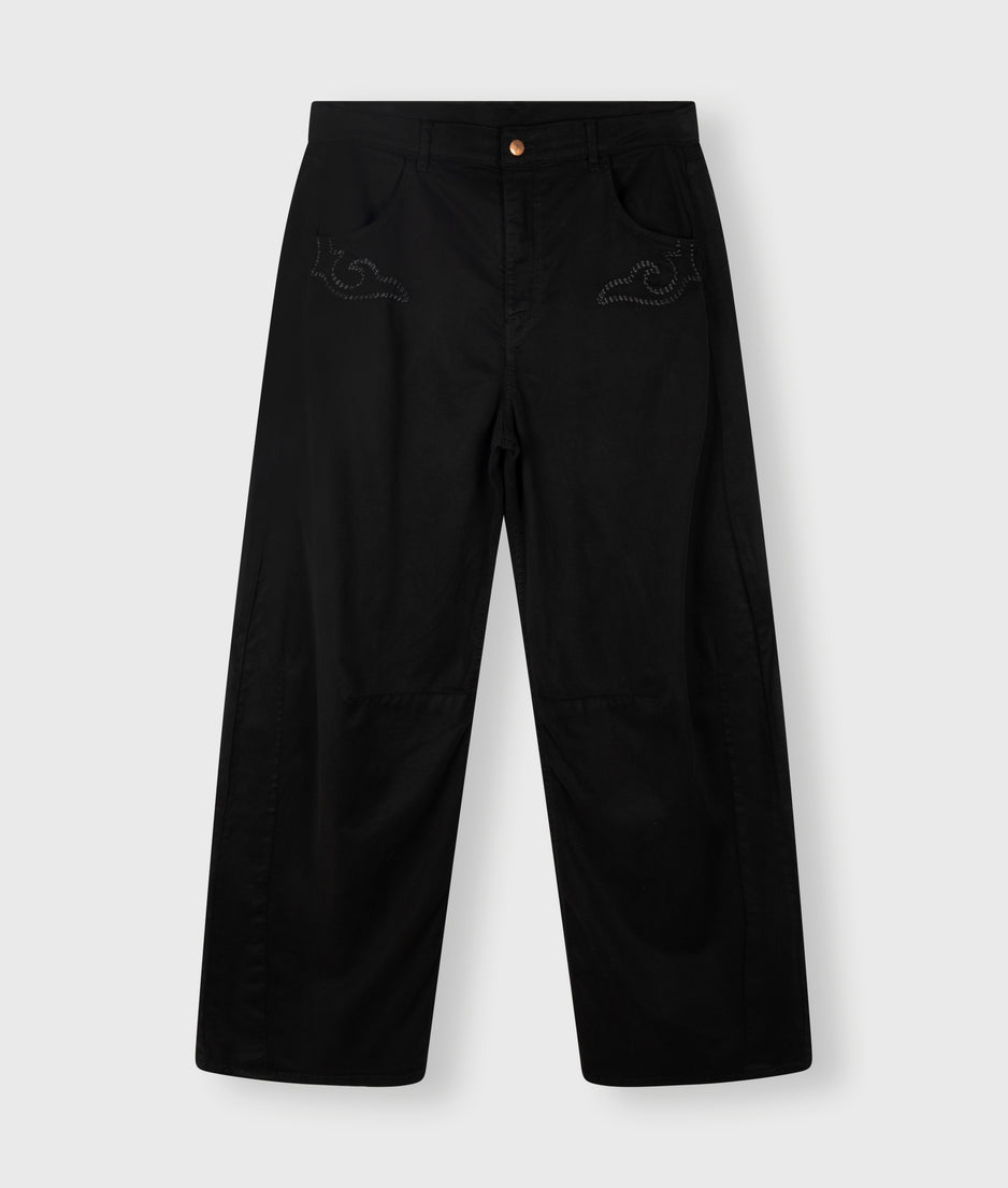 horse riding pants tencel | black