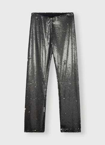 pants sequins | black