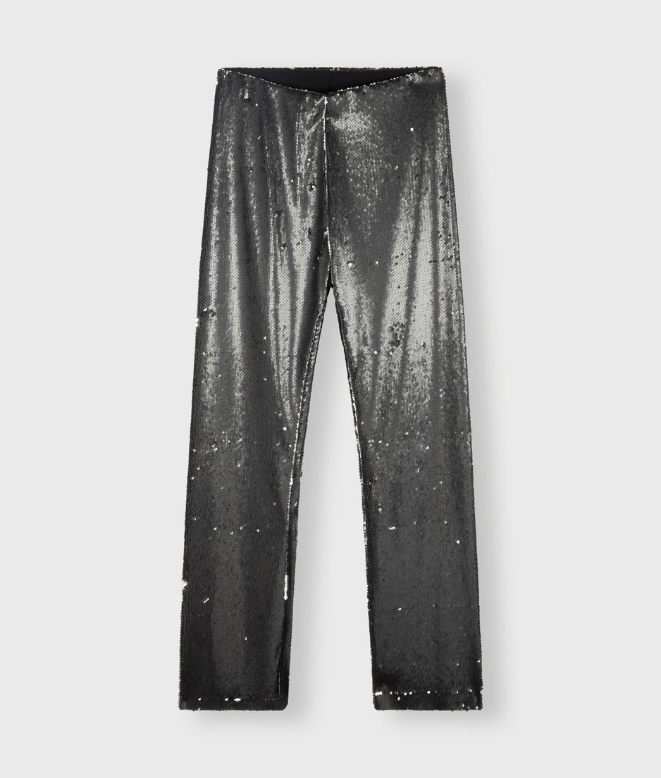 pants sequins | black