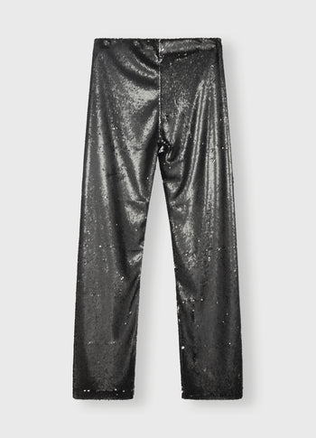 pants sequins | black
