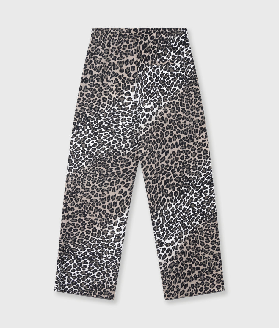 soft scuba pants leopard | ecru