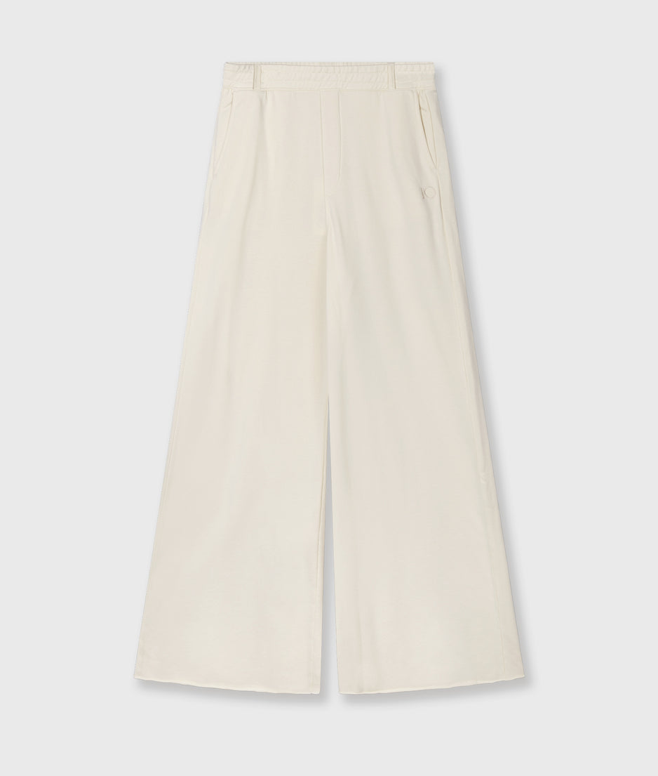wide leg jogger | soft vanilla