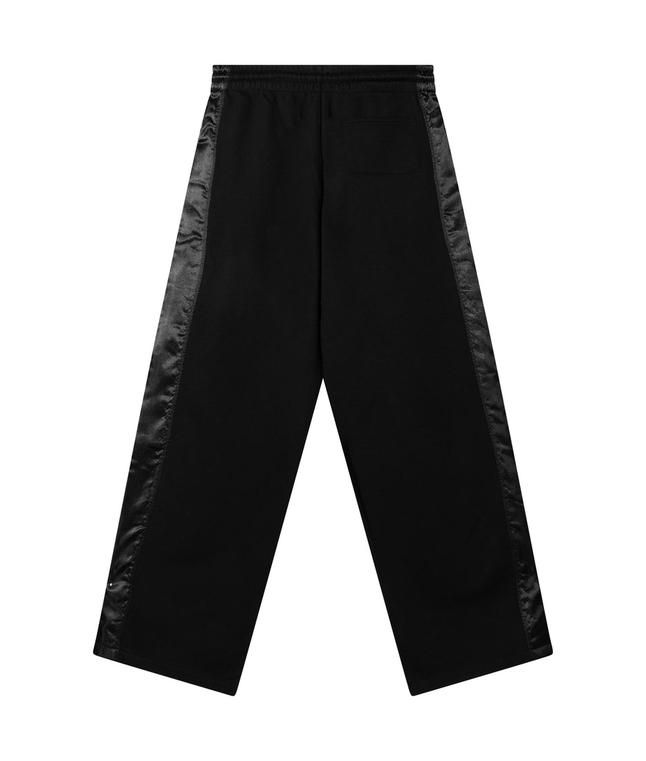 western jogger satin | black