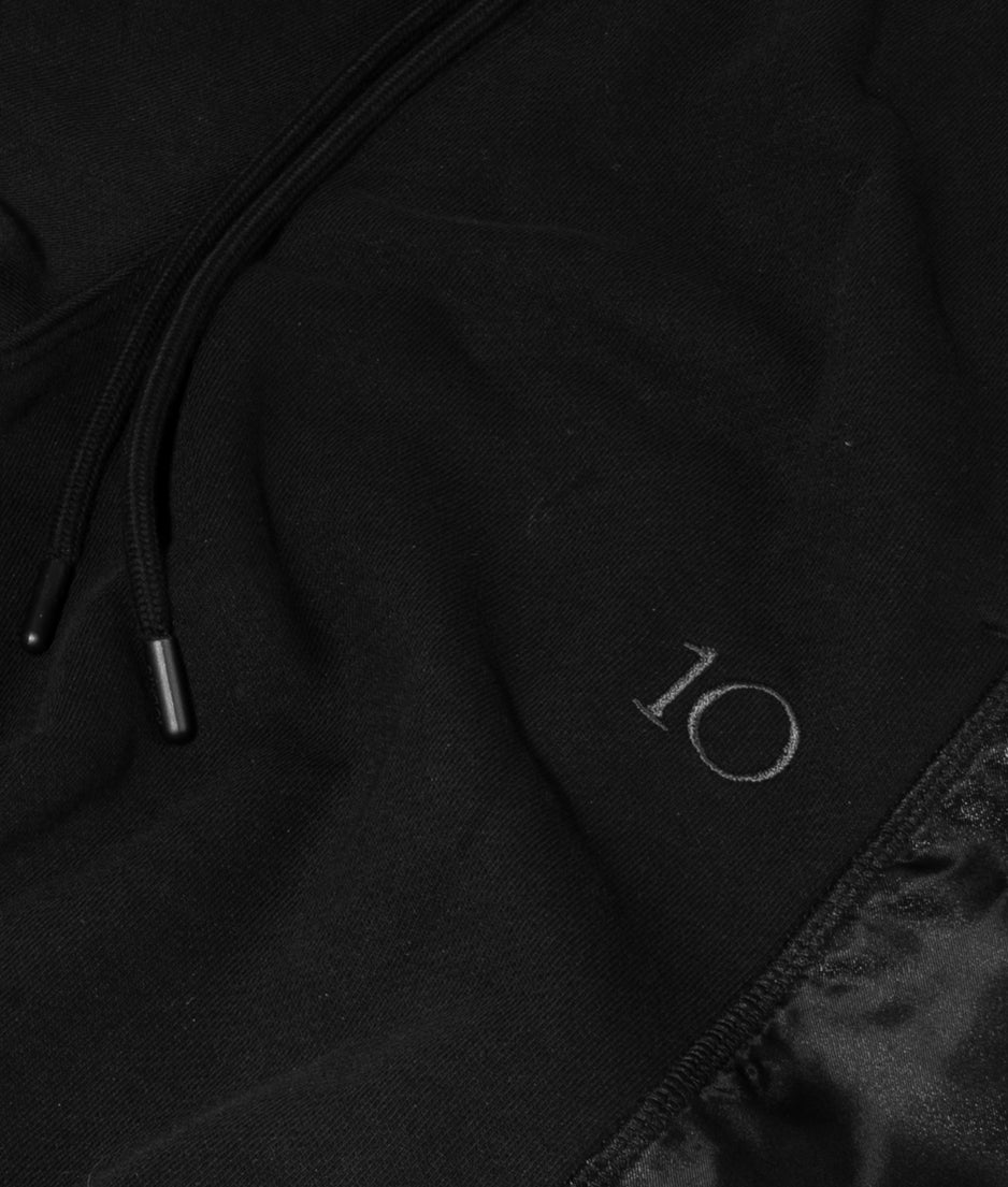 western jogger satin | black