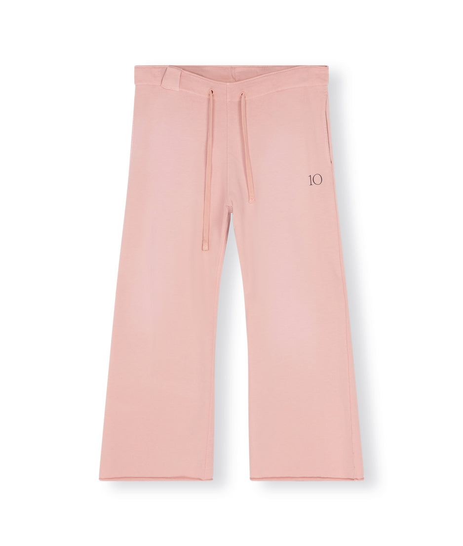 flared jogger | dusty peach