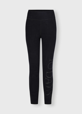 jersey yoga leggings | black