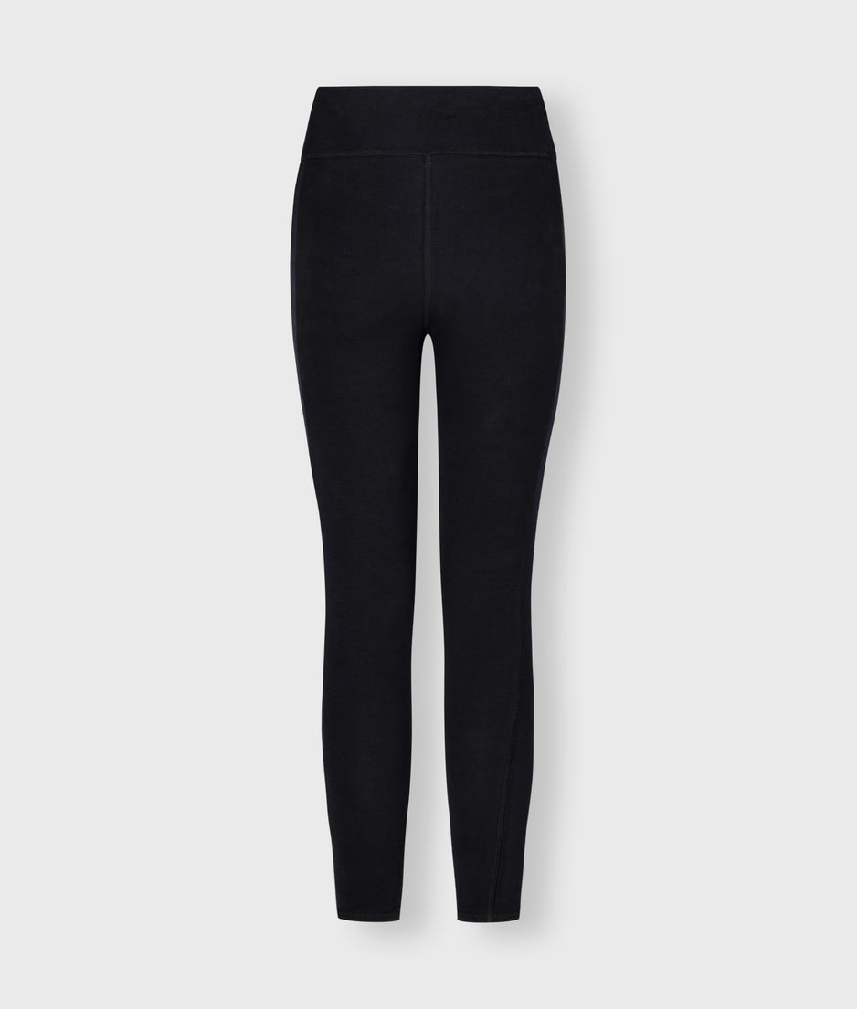 jersey yoga leggings | black