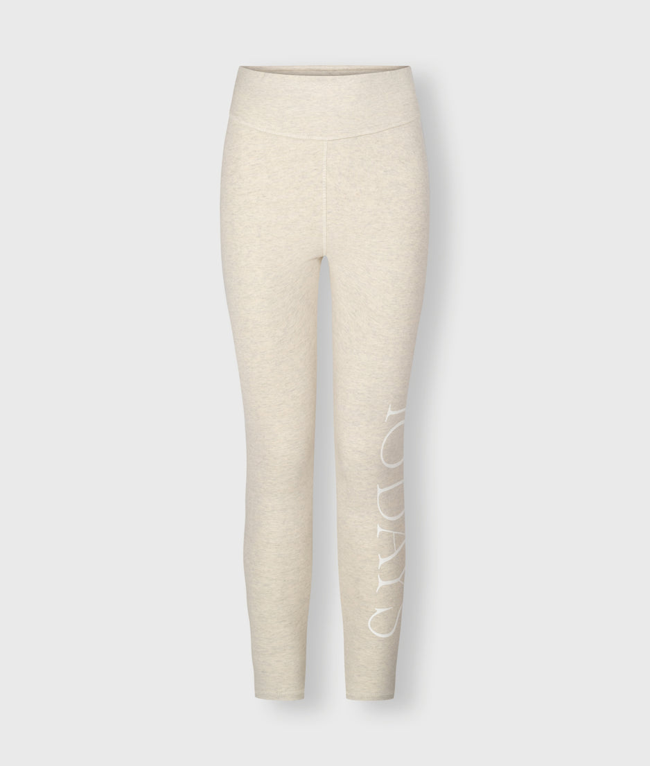 jersey yoga leggings | soft white melee