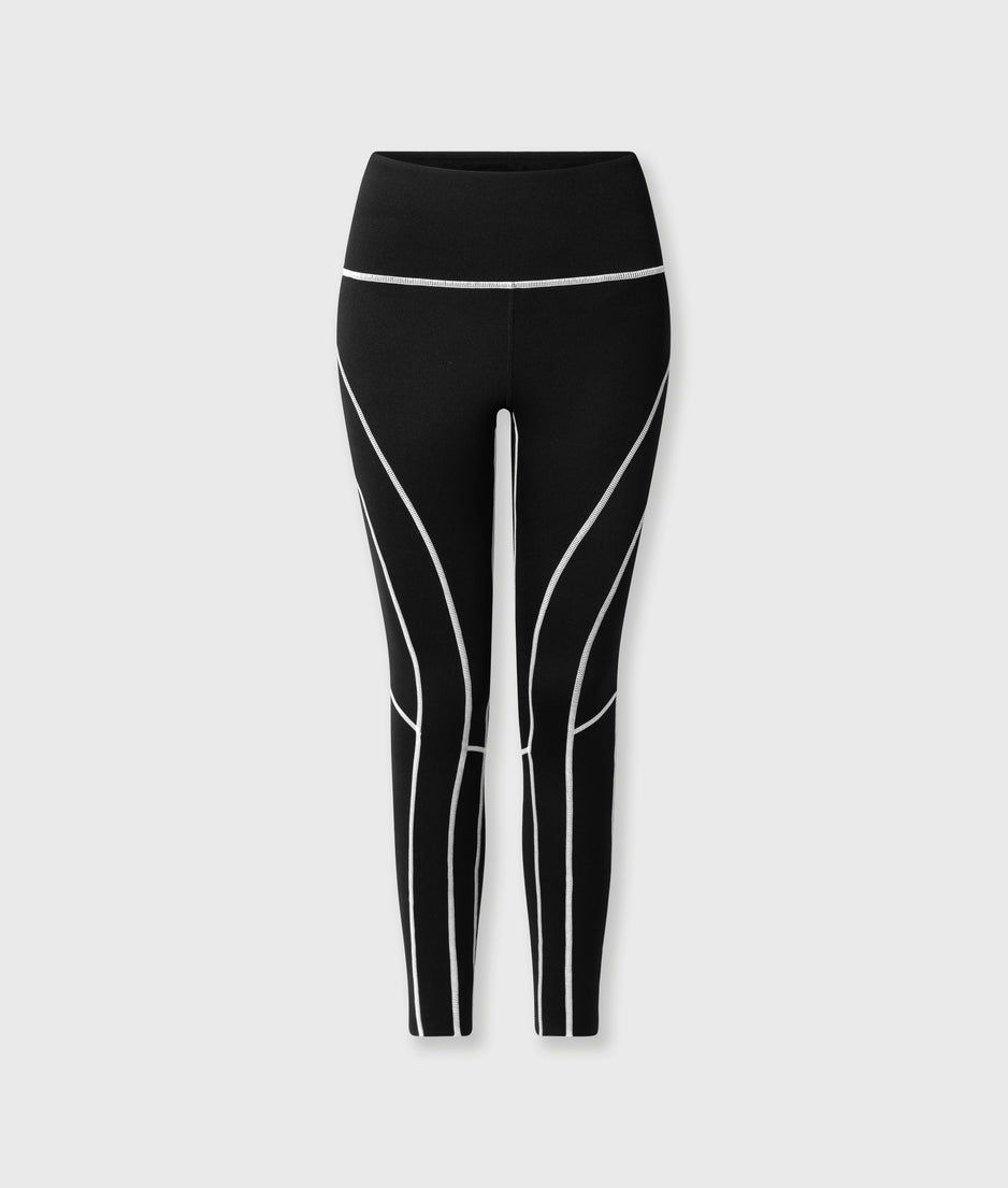 contrast leggings | black