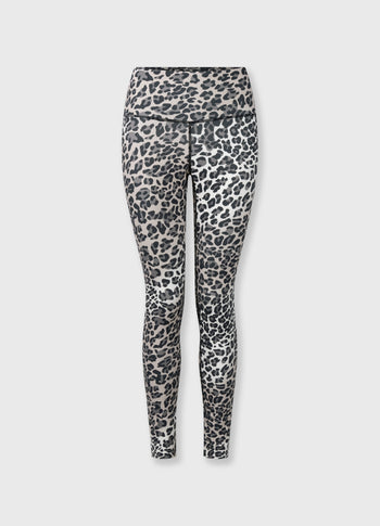 sporty leggings leopard | ecru