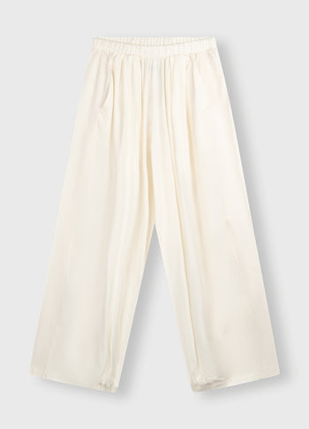flowy viscose pants | ecru