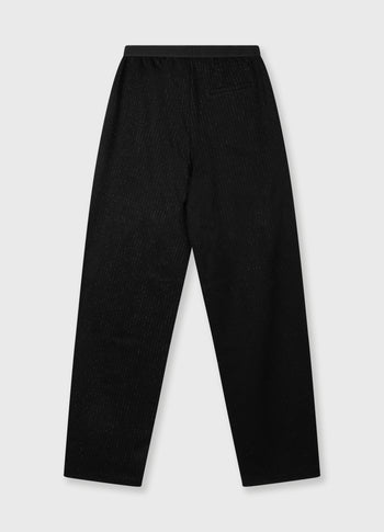 banana pants pinstripe | black