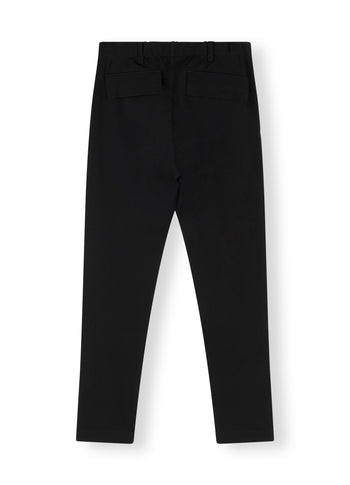 fitted punto pants | black