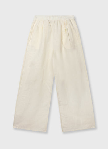flowy pants linen | soft vanilla