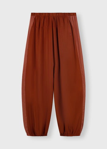 flowy pants | saddle brown