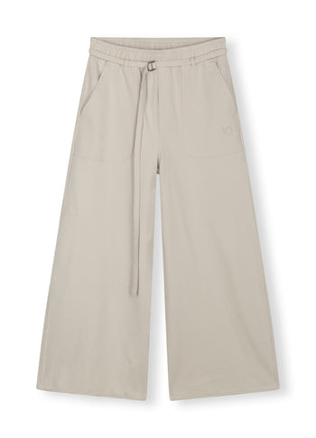 wide leg pants fleece | grey sky