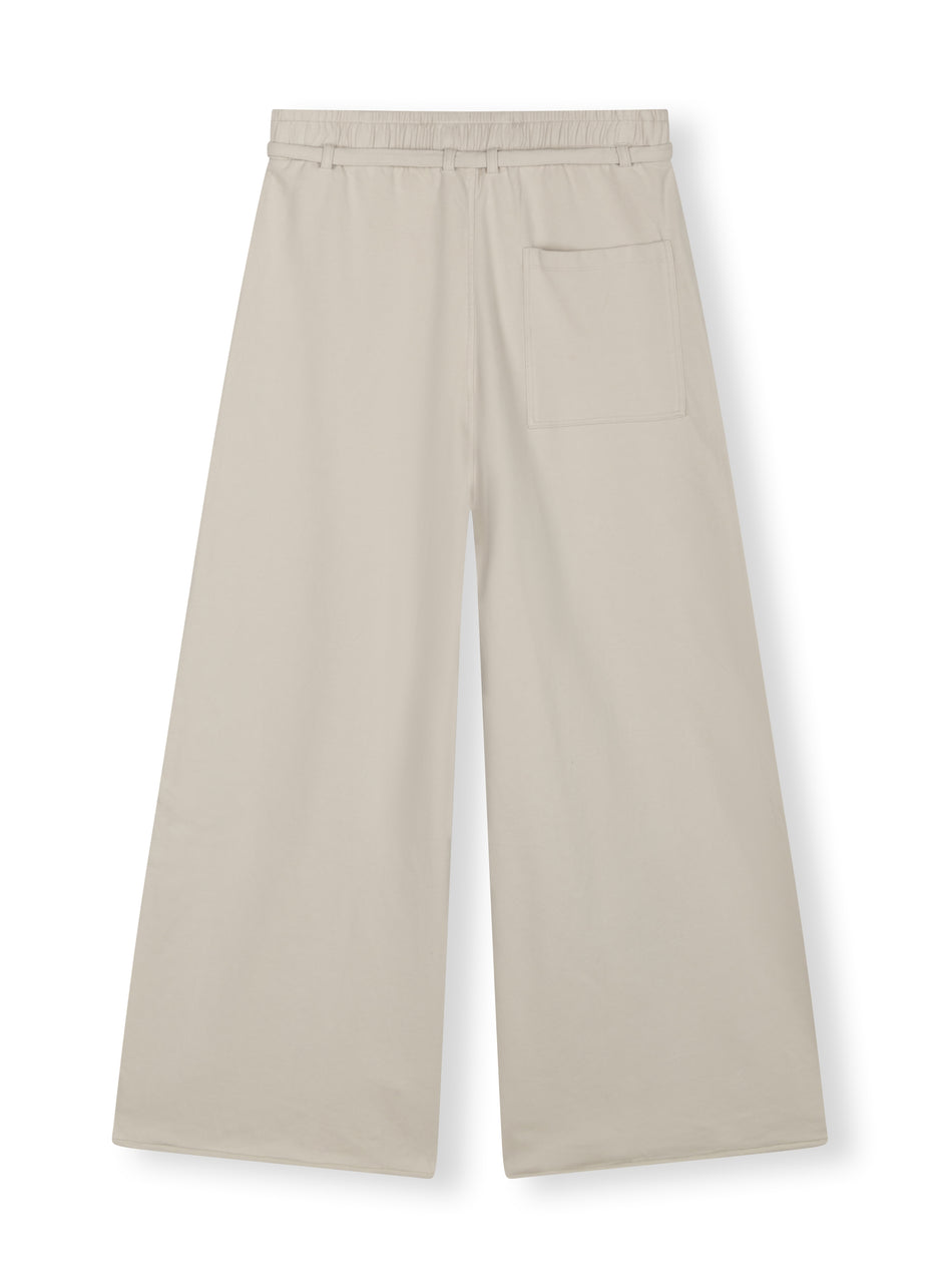 wide leg pants fleece | grey sky