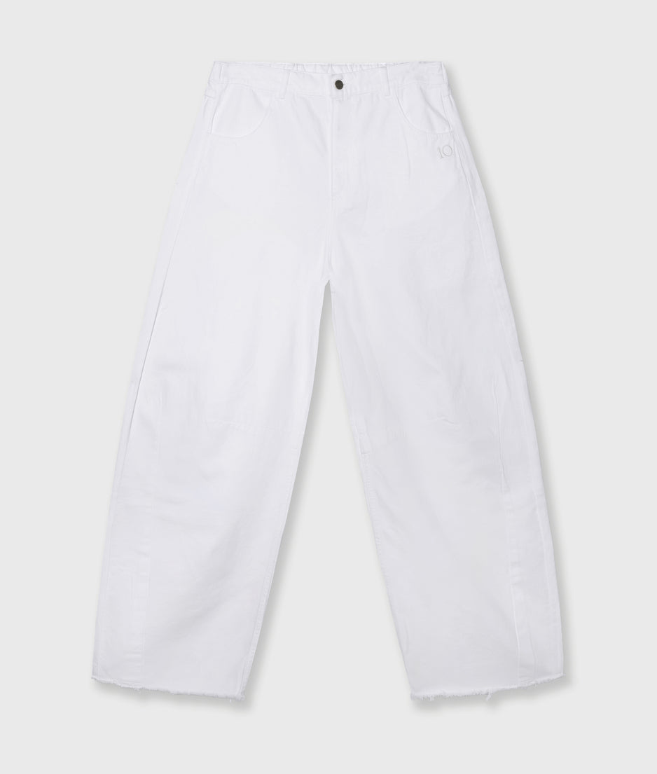 western pants washed | optic white
