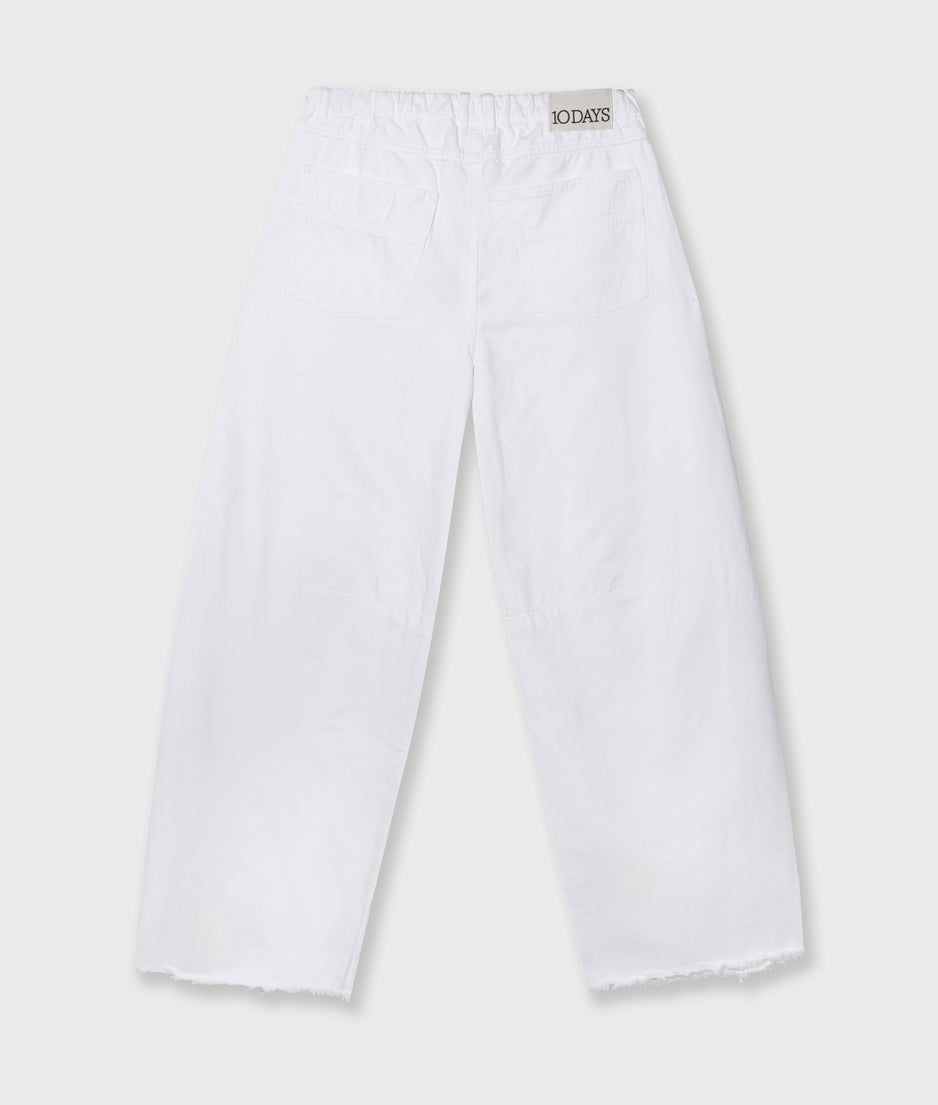 western pants washed | optic white