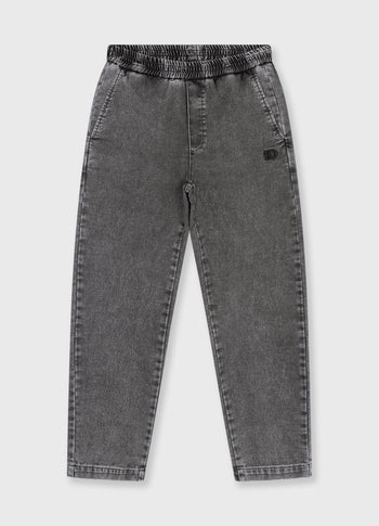 easy broek jog denim | black