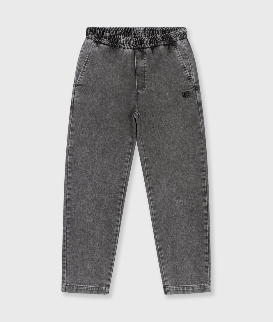 easy broek jog denim | black