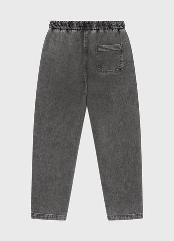 easy broek jog denim | black