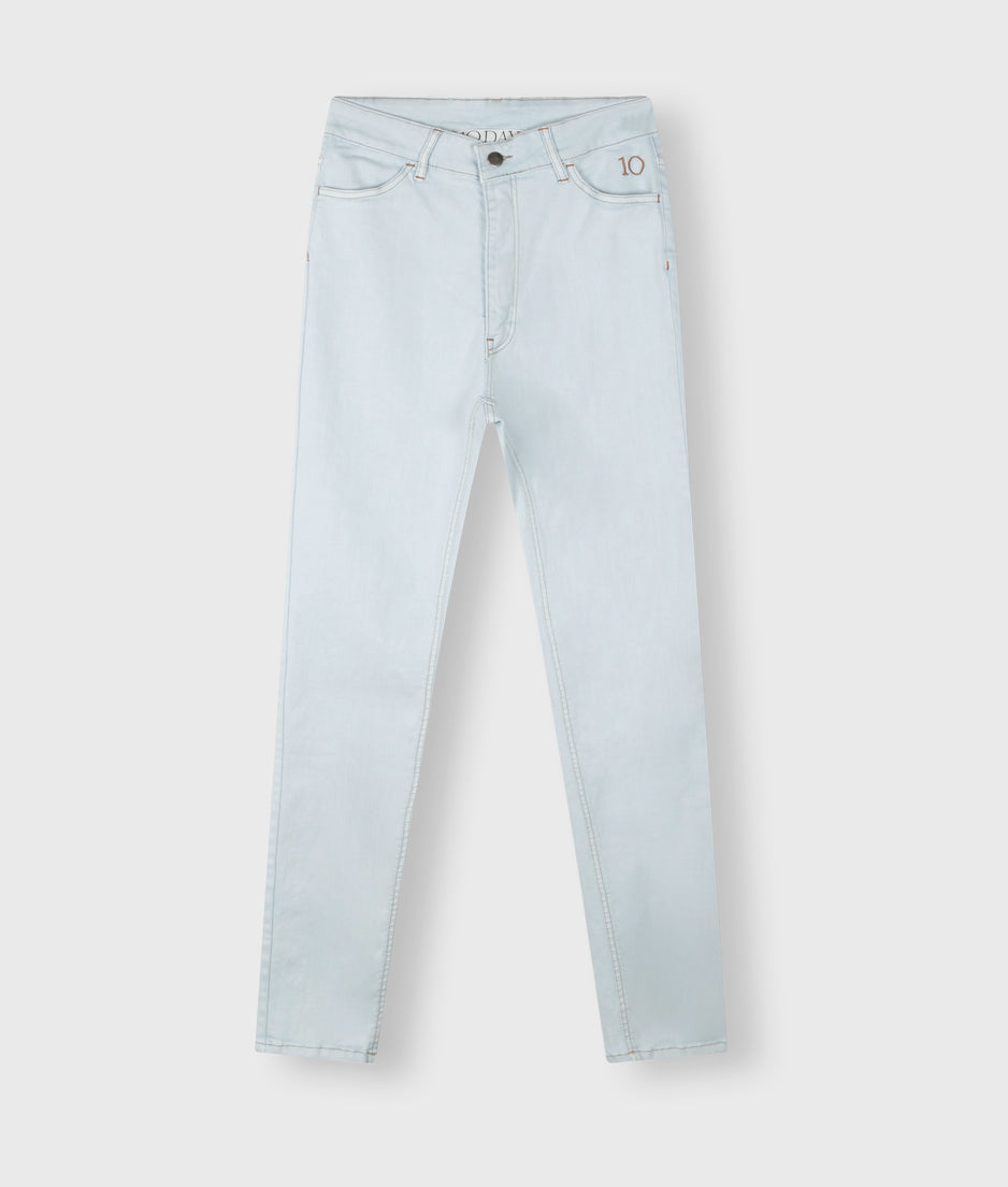 high rise skinny jeans | ice blue