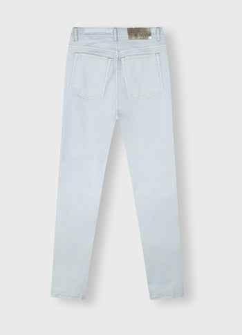 high rise skinny jeans | ice blue