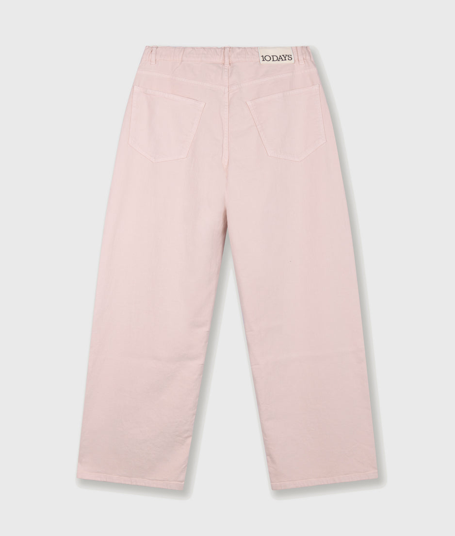 wide pants twill | powder