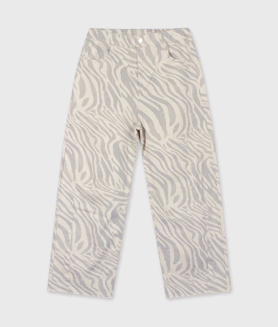 western broek zebra | ecru
